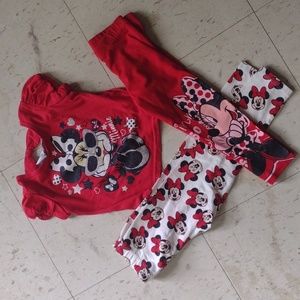 Girls Minnie Mouse 3piece  set